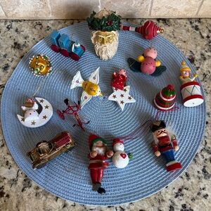 15 Vintage Christmas Holiday Ornaments Cute!